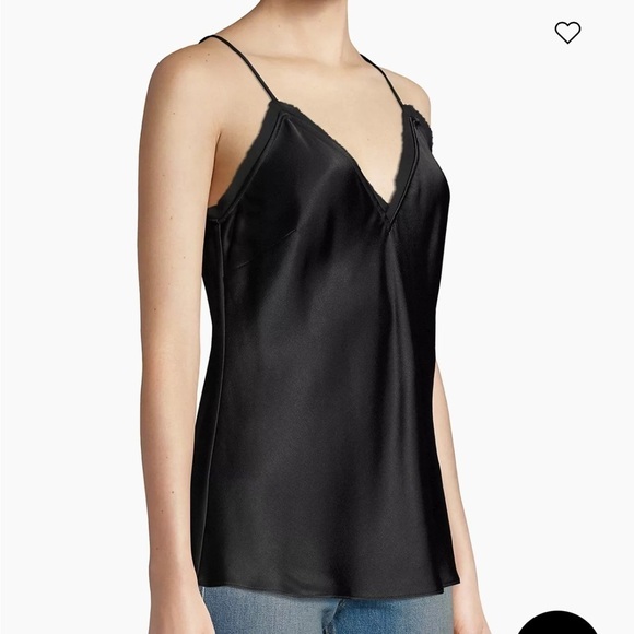Frame satin lounge tank cami black size M - Picture 1 of 12